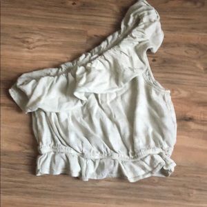 Light green crop top